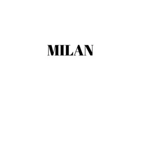 Milan: Hardcover White Decorative Book for Decorating Shelves, Coffee Tables, Home Decor, Stylish World Fashion Cities Design - Hardcover