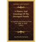 A History And Genealogy Of The Davenport Family: In England And America, From A.D. 1086 To 1850 (1851) - Paperback