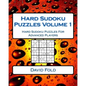 Hard Sudoku Puzzles Volume 1: Hard Sudoku Puzzles For Advanced Players - Paperback