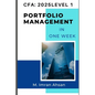 CFA level1: Portfolio Management: Complete Portfolio Management in one week - Paperback