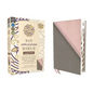 NIV Application Bible, Large Print, Leathersoft, Pink/Gray, Red Letter, Thumb Indexed, Comfort Print: Bringing the Ancient Message of the Bible Into Y - Imitation Leather
