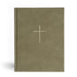 CSB Illustrator's Notetaking Bible, Large Print Edition, Sage Suedesoft Leathertouch Over Board - Hardcover