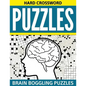 Hard Crossword Puzzles: Brain Boggling Puzzles - Paperback