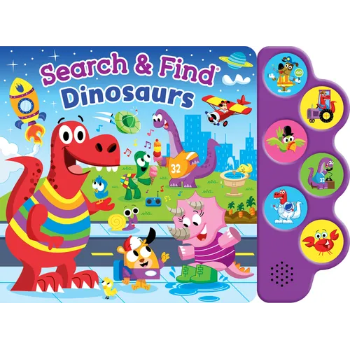 Search & Find: Dinosaurs (6-Button Sound Book) - Board Book