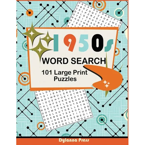 1950s Word Search Puzzle Book - Paperback