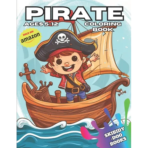 Pirate coloring book - Paperback