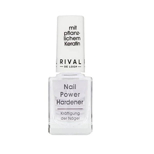 Rival de Loop Nail Power Hardener - Strengthen & Protect Weak Nails with Keratin & Diamond Dust - 11ml