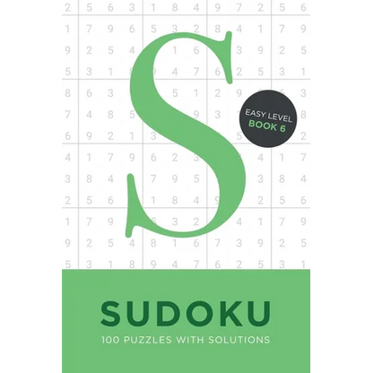 Sudoku 100 Puzzles with Solutions. Easy Level Book 6: Problem solving mathematical travel size brain teaser book - ideal gift - Paperback