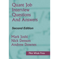 Quant Job Interview Questions and Answers (Second Edition) - Paperback