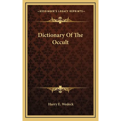 Dictionary Of The Occult - Hardcover