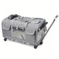 Extra Large Foldable Pet Trolley Carrier - Detachable Dog & Cat Travel Bag, 44 x 60 x 39 cm (17.3 x 23.6 x 15.4 in)