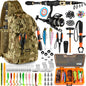 PLUSINNO Fishing Backpack with Fishing Rod and Reel Combos Tackle Boxes, Waterproof Tackle Backpack for Fishing Gear with Rod Holder, Fishing Gifts for Men with Fishing Tool Kit...