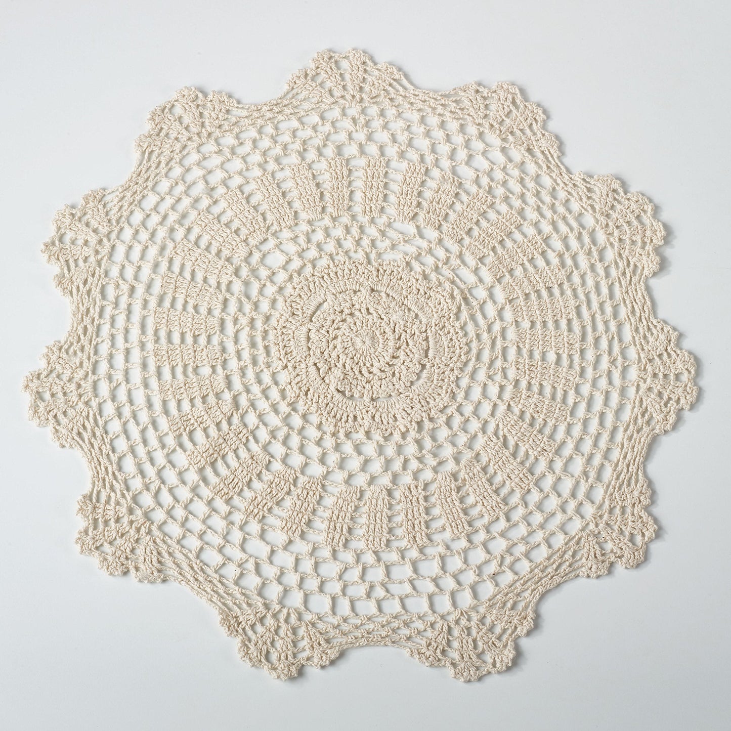 Fennco Styles Handmade Crochet Traycloth Cotton Doilies