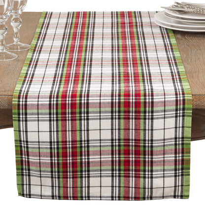Fennco Styles Classic Plaid Design Tabletop Collection