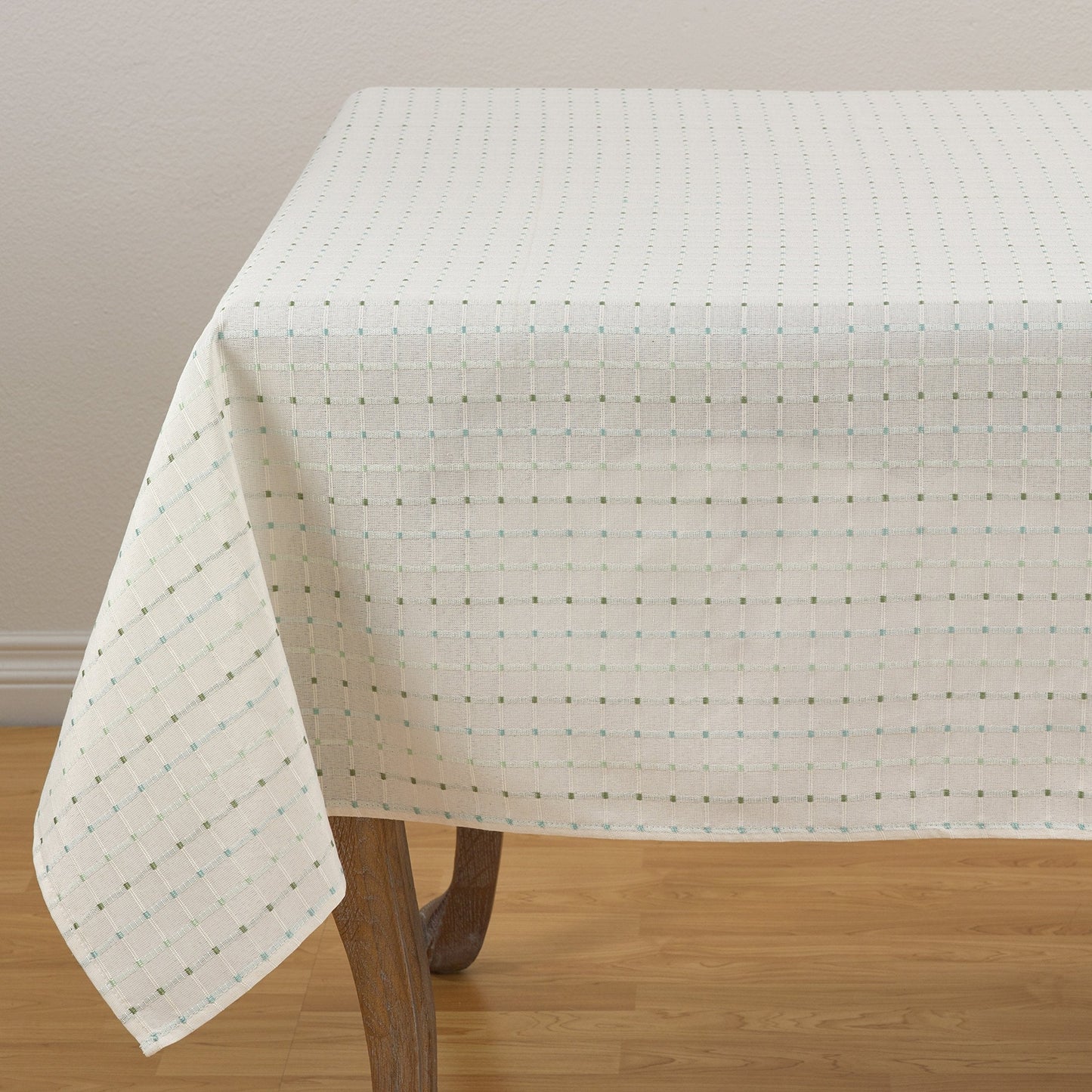 Fennco Styles Modern Stitched Line Tablecloth