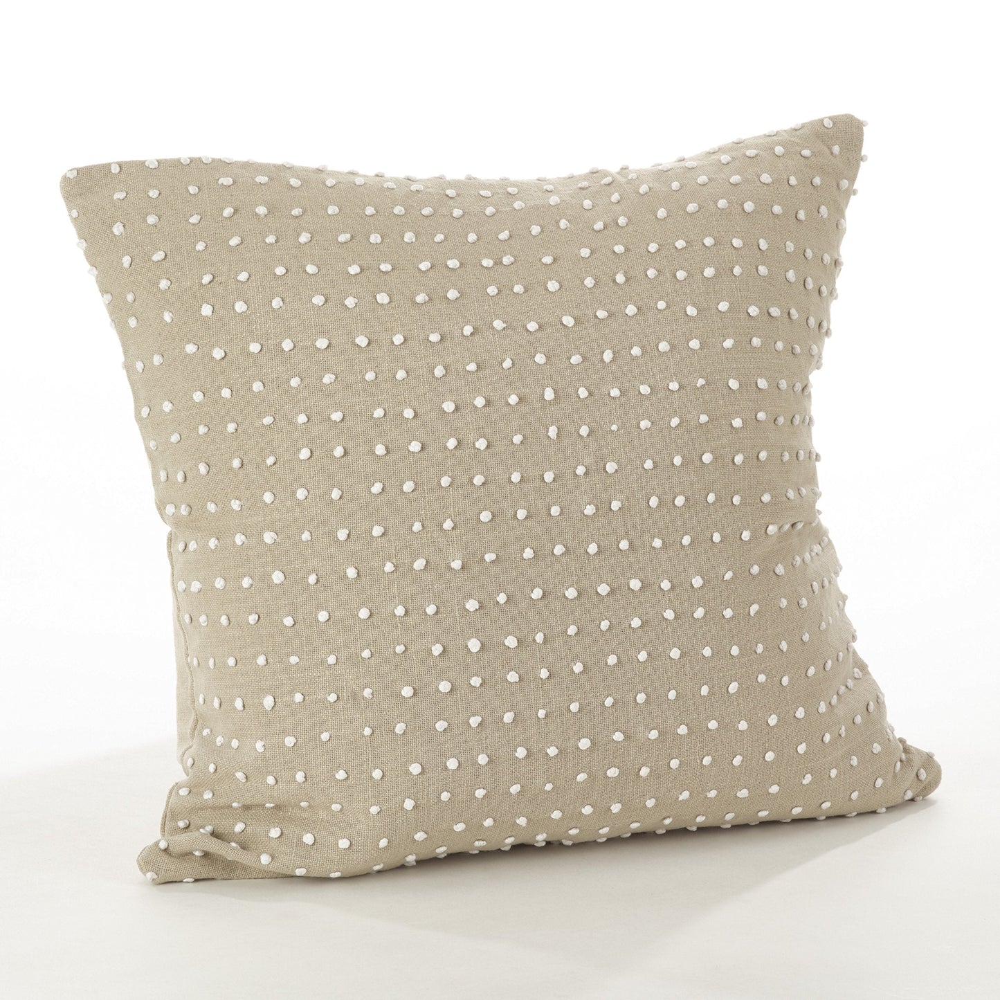 Fennco Styles French Knot Design Down Filled Cotton Throw Pillow