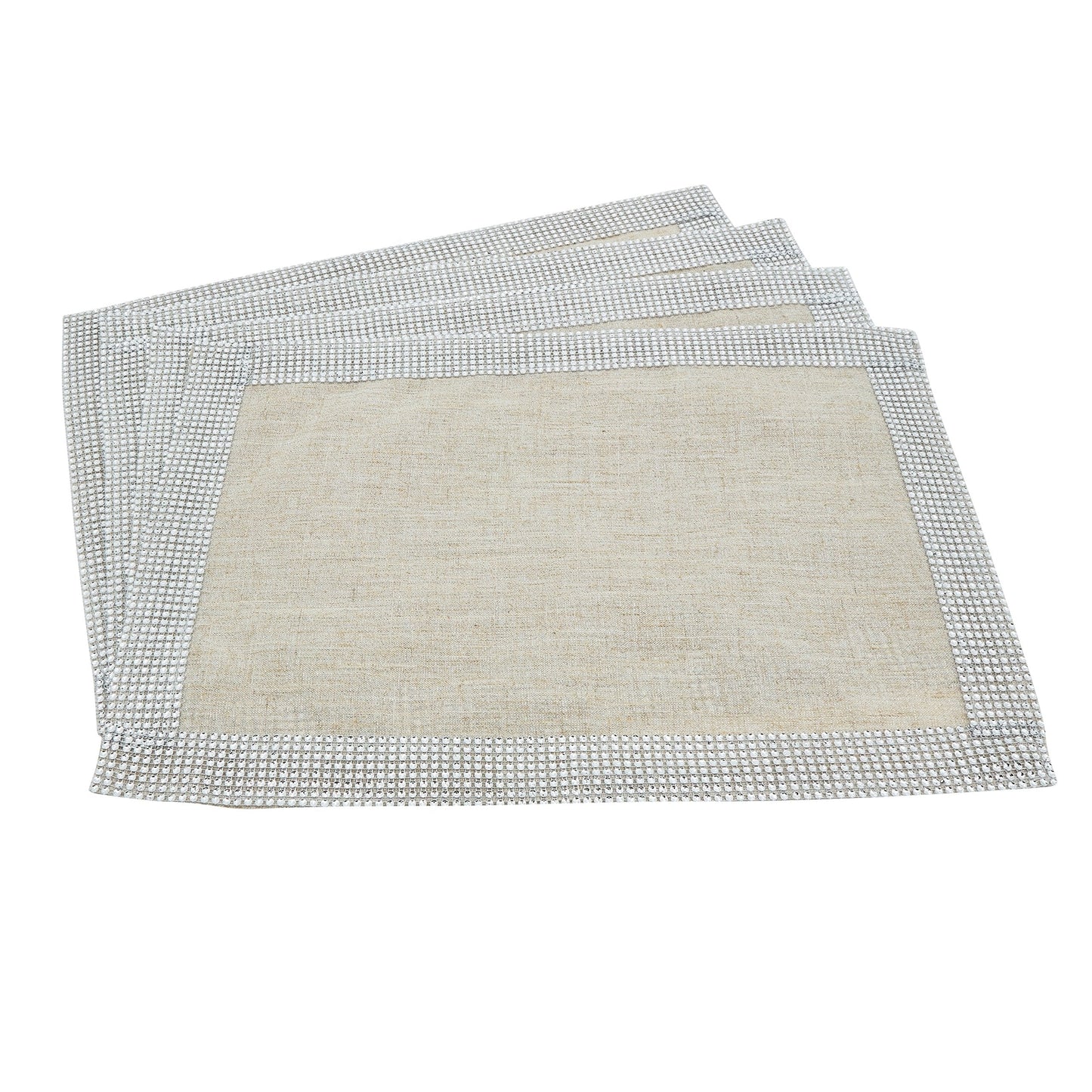Fennco Styles Elegant Lily Collection Studded Design Table Linens