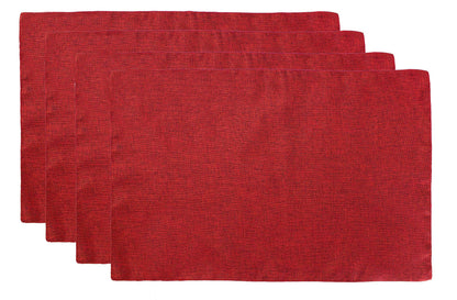 Fennco Styles Classic Solid Color Design Table Placemats