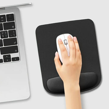 Ergonomic Gel Wrist Mouse Pad for Office & Gaming — Non-Slip Base, 9.1×8.3×0.12 in (23×21×0.3 cm)