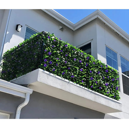 1PC Expandable Privacy Screen Fencing for Balcony & Garden Artificial Ivy Wall Decor Outdoor Stylish Garden Background Decor
