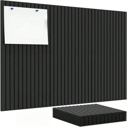 6pcs Office Large Cork Board Alternative Felt Wall Tiles Noise Reducing Felt Board Bulletin Board Pegboard Photo Memo For Home