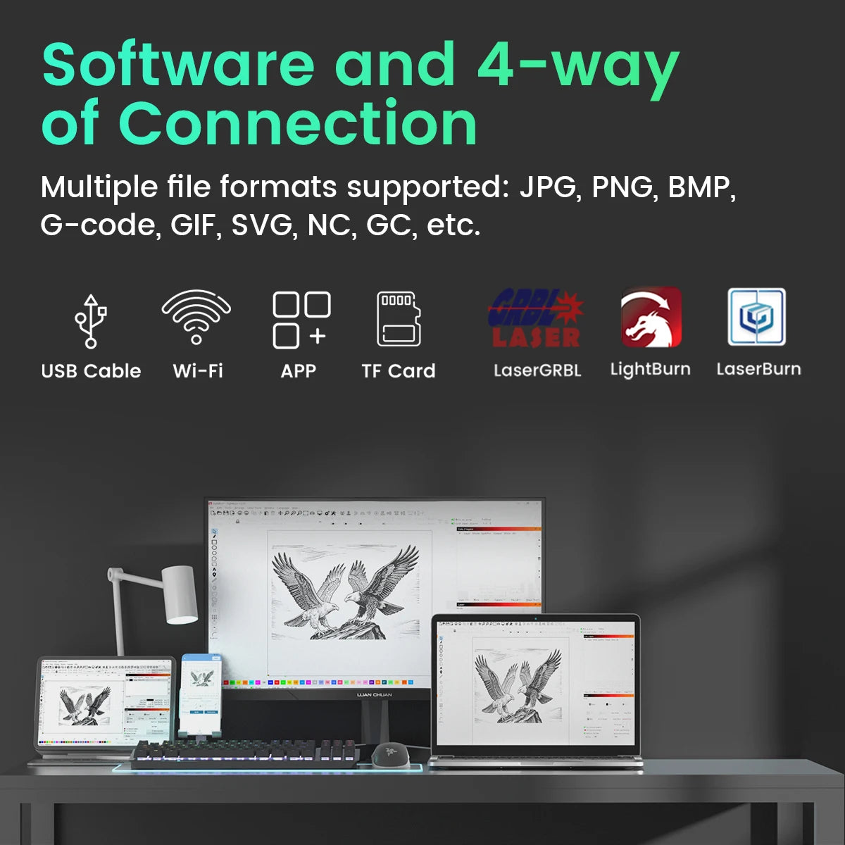 Longer RAY5 Laser Engraver & Cutter – 5W / 10W / 20W with WiFi & Touchscreen