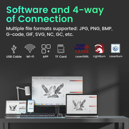 Longer RAY5 Laser Engraver & Cutter – 5W / 10W / 20W with WiFi & Touchscreen