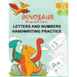 Dinosaur Draw and Trace Workbook: Numbers, Letters and Sight Word Practice Pages - Paperback