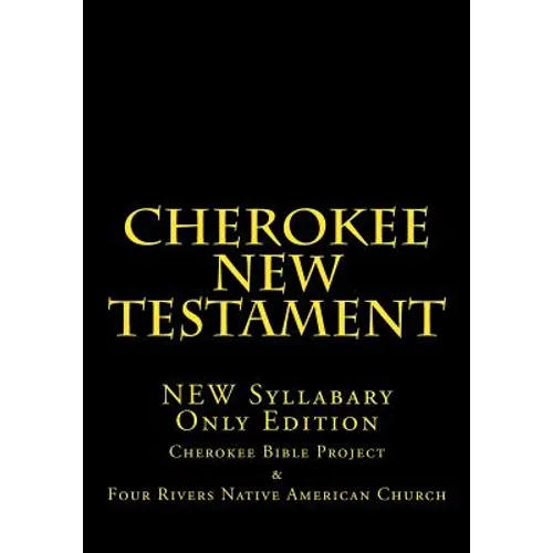 Cherokee New Testament - Paperback
