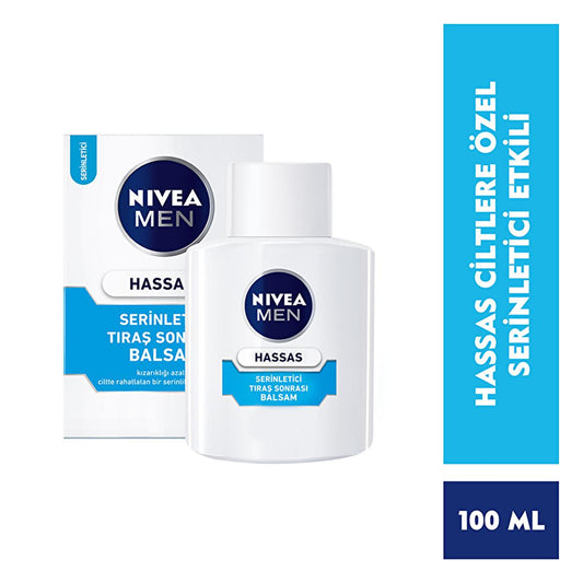 Nivea Men Alcohol-Free After Shave Balm for Sensitive Skin - Soothing, Cooling, and Refreshing Post Shave Care