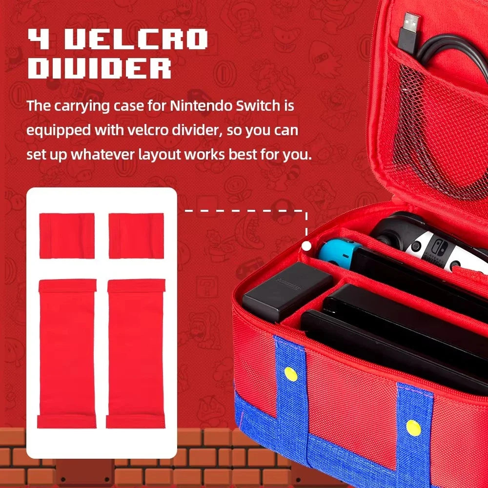 Portable Carrying Case Bag for Nintendo Switch/OLED/Lite Protective Case Storage Box For NS Switch Pro Controller Accessories
