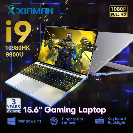 15.6" Portable Gaming Laptop - Intel Core i9 - 16GB RAM - Windows 11 - IPS FHD Display