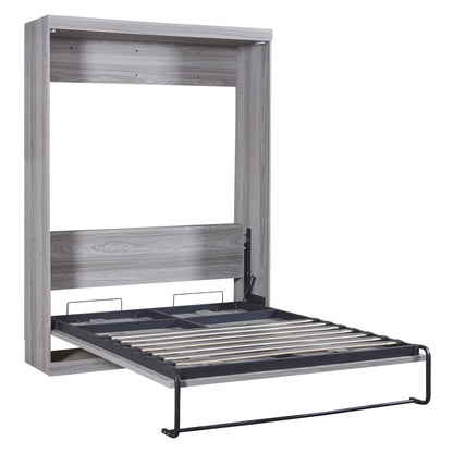 Full Size Murphy Bed, can be Folded into a Cabinet Gray