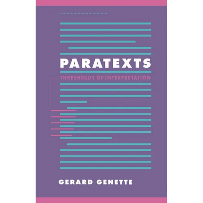 Paratexts: Thresholds of Interpretation - Paperback