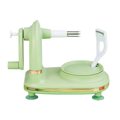 Manual Apple Peeler with Suction Base – Adjustable Fruit & Potato Peeler with Stainless Steel Replaceable Blade