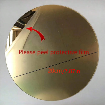 10PCS Acrylic Centerpieces for Wall Wedding Table Candle Plate Round Mirror Tray Party Decoration