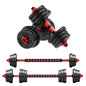Adjustable Dumbbell to Barbell Set 5–44 lb (2.5–20 kg) Anti-Slip Grip Home Gym