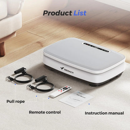 Whole Body Vibration Plate Machine with LED Lights & Bluetooth Speaker – 330 lb (150 kg) Capacity, 99 Speeds, Remote Control