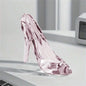 1pc Creative Acrylic Crystal Shoe Festival Party Decorations Wedding Venue Ornaments Princess Party Accessories Miniature Statue