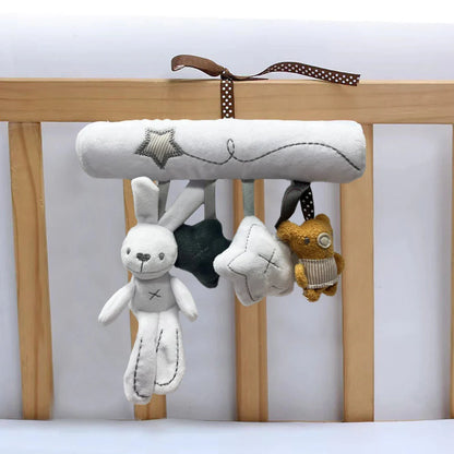 Hanging Rabbit Baby Hand Bell Plush Stroller Toy