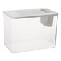Clear View Reptile Terrarium Breeding Tank — 12.44 x 7.09 x 8.86 in (31.6 x 18 x 22.5 cm) Plastic Habitat for Betta, Crayfish, Frog, Gecko, Snake, Chameleon