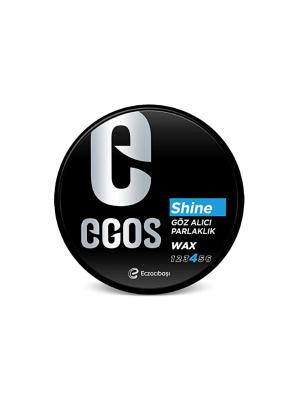 Egos Hair Wax Shine - Long-Lasting Hold & Shine Styling Product for Men & Women - 3.38 fl oz