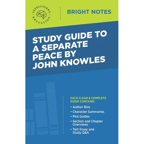 Study Guide to A Separate Peace by John Knowles - Paperback