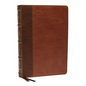 KJV Holy Bible: Large Print Verse-By-Verse with Cross References, Brown Leathersoft, Comfort Print: King James Version (MacLaren Series) - Imitation Leather