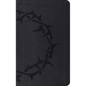 ESV Thinline Bible, Red Letter (Trutone, Charcoal, Crown Design) - Imitation Leather