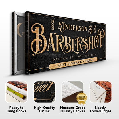 Personalized Barbershop Sign