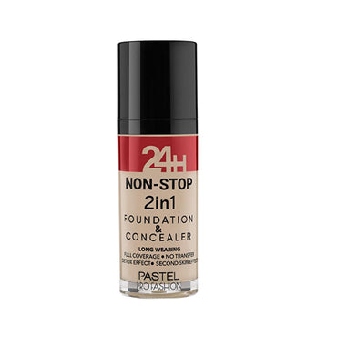 Pastel 24H Non-Stop Liquid Foundation and Concealer - Cruelty-Free, Vegan, Long-Lasting Makeup