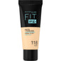 Maybelline Fit Me Matte + Poreless Liquid Foundation: Natural Matte Finish, Minimizes Pores & Controls Oil (118 Nude)