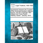 Agreements Between the Trustees of the Cincinnati Southern Railway, Lessors, and the Cincinnati, New Orleans and Texas Pacific Railway, Lessee: Januar - Paperback