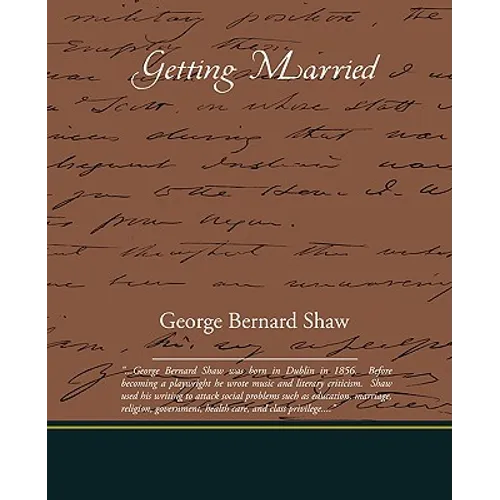 Getting Married - Paperback